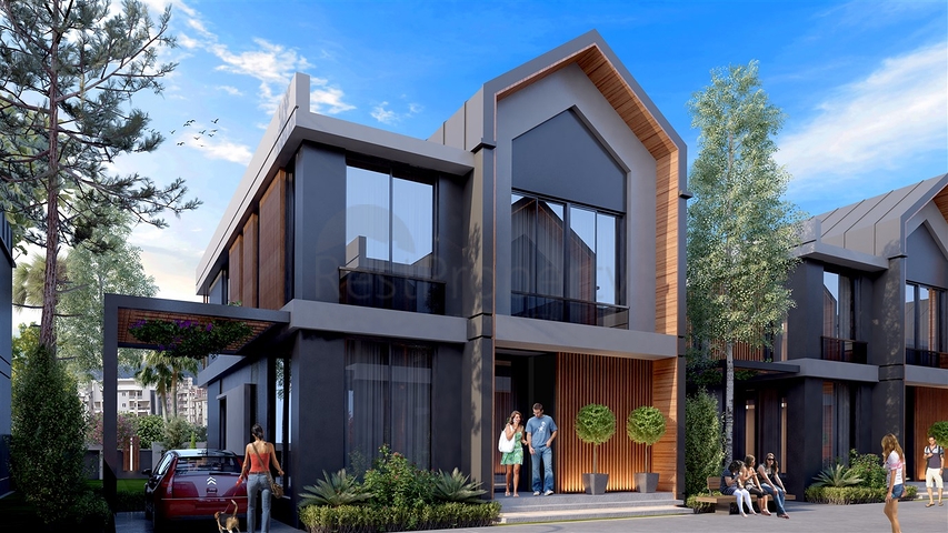 4+1 villa complex in the area of Deshemealti - Antalya