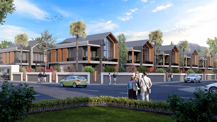 4+1 villa complex in the area of Deshemealti - Antalya