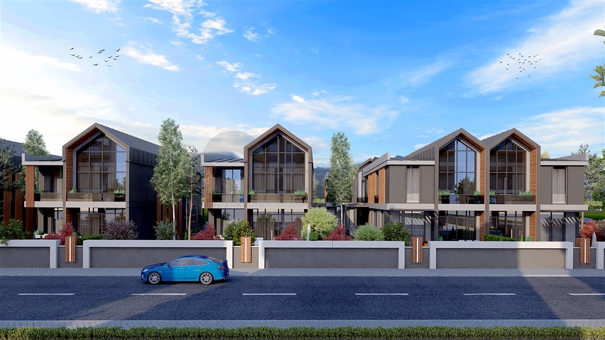 4+1 villa complex in the area of Deshemealti - Antalya