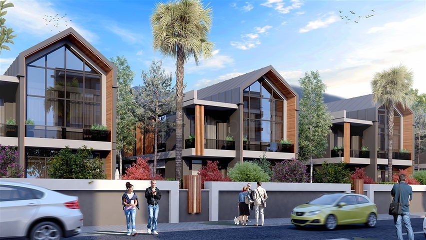 4+1 villa complex in the area of Deshemealti - Antalya