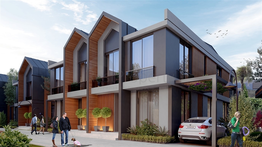 4+1 villa complex in the area of Deshemealti - Antalya