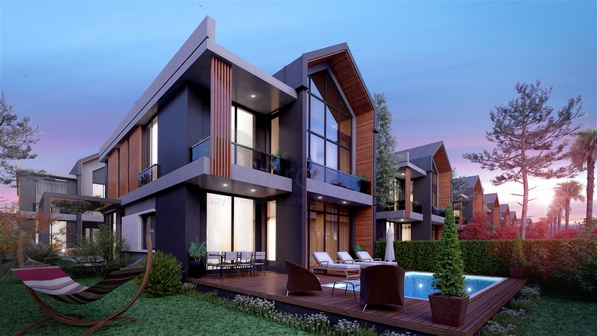 4+1 villa complex in the area of Deshemealti - Antalya