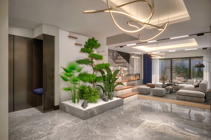 Cozy 4+1 villa in the area of Doshemealti - Antalya 