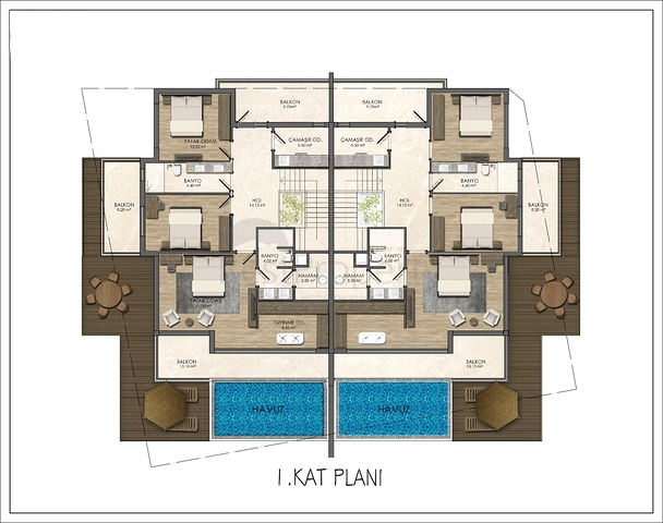 Cozy 4+1 villa in the area of Doshemealti - Antalya 