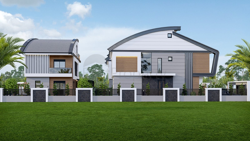 4+2 and 6+2 floor plan villas in Doshemealti - Antalya area 