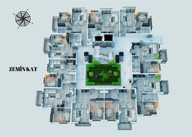 Investment project in Kepez - Antalya area 