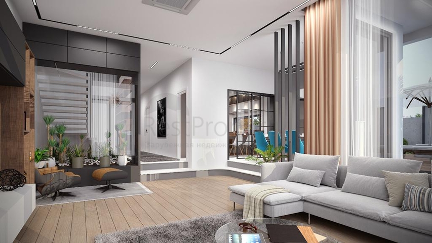 Three-storey 5+1 villa in Doshemealti - Antalya area 