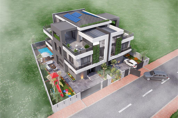 Three-storey 5+1 villa in Doshemealti - Antalya area 