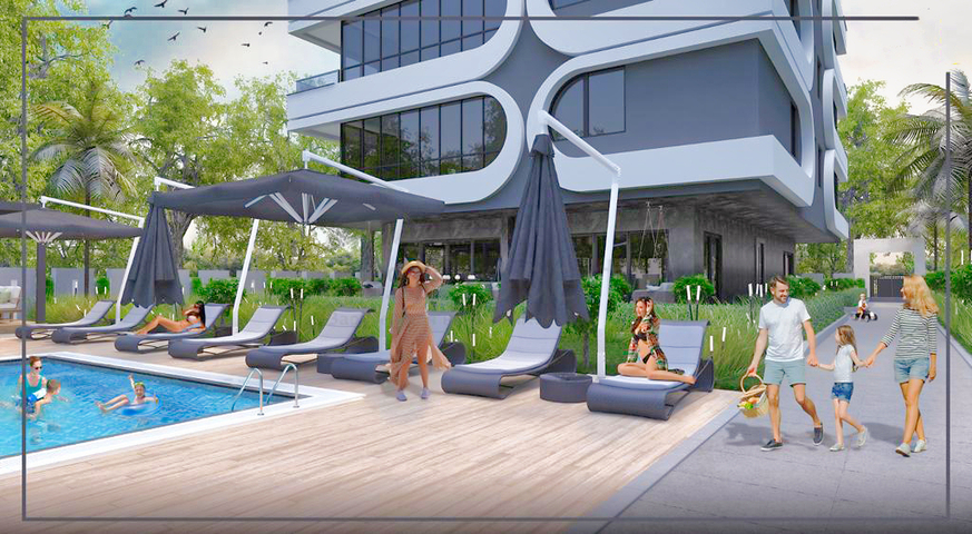 2+1 and 3+1 apartments in the residential district of Eshilbahce - Antalya