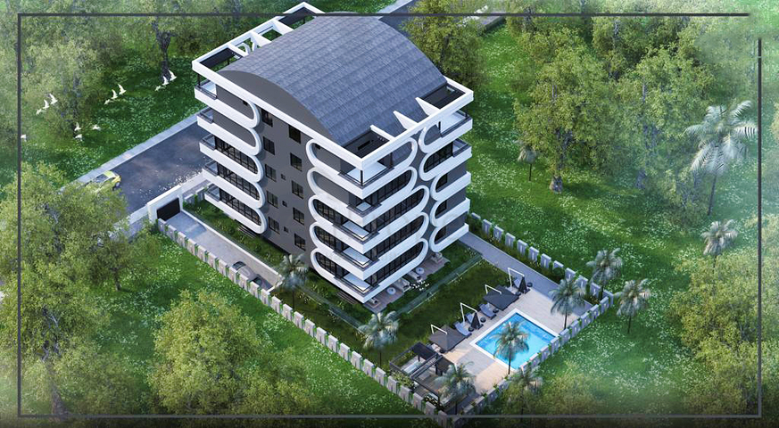 2+1 and 3+1 apartments in the residential district of Eshilbahce - Antalya