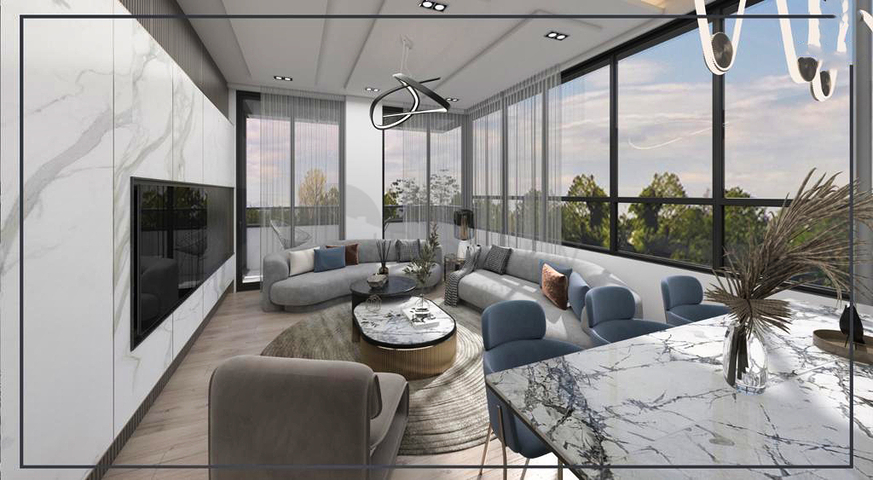 2+1 and 3+1 apartments in the residential district of Eshilbahce - Antalya