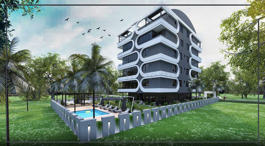 2+1 and 3+1 apartments in the residential district of Eshilbahce - Antalya