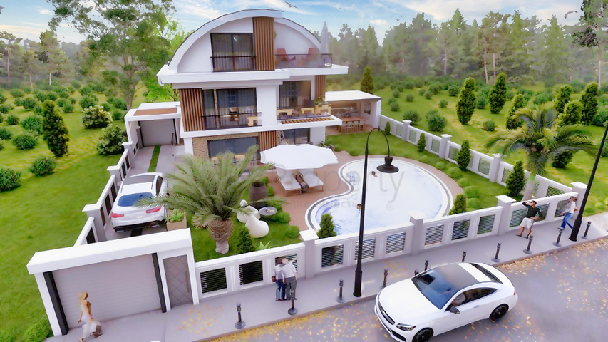 4+1 villa 800 meters from the sea in Belek area 