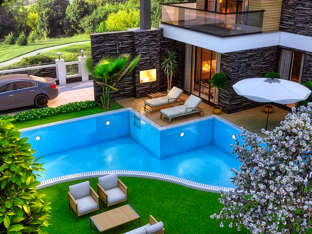 5+1 pool villa in Belek Antalya area