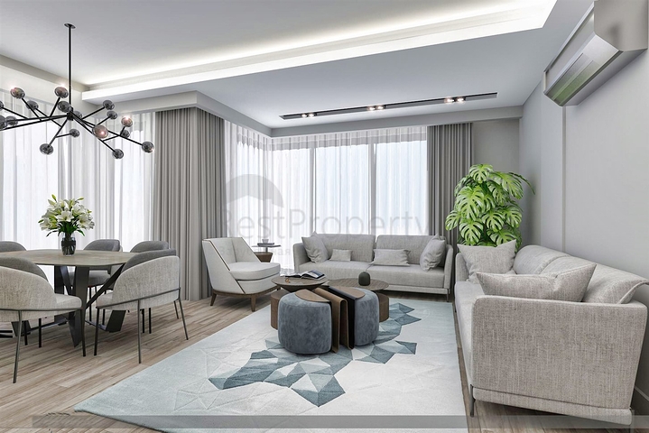 2+1 , 4+1 and 5+1 apartments in Antalya city center 