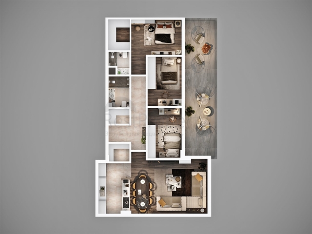 An investment project under construction in the Altyntas - Antalya area 