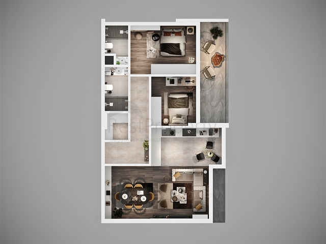 An investment project under construction in the Altyntas - Antalya area 