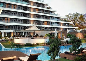 An investment project under construction in the Altyntas - Antalya area 