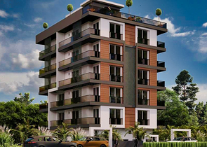 Investment project of new apartments in Antalya city center 