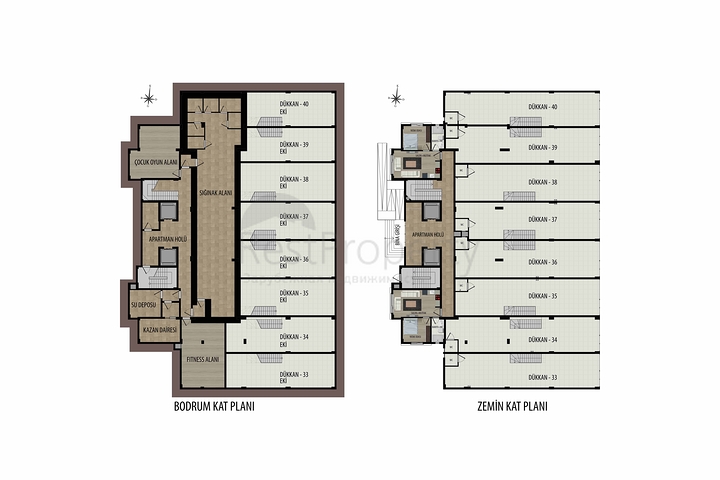 Commercial premises in the Altyntas - Antalya area are for sale 