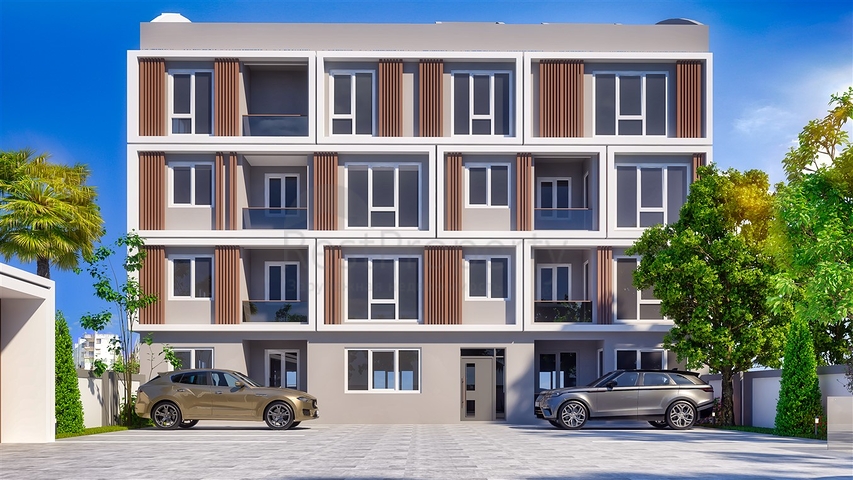 An investment project under construction in Antalya city center 