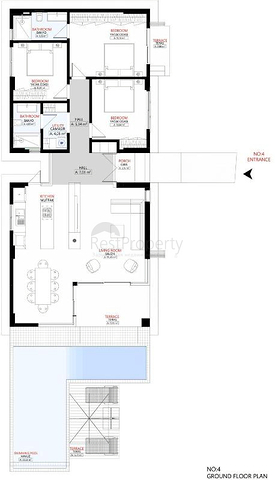 3+1 villa in Fethiye area 