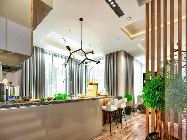 Villas in the complex , 4+1 layout in the area of Doshemealti - Antalya 