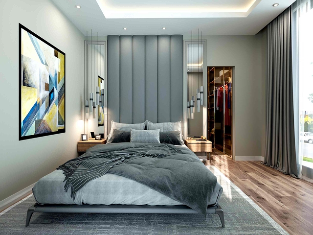 Villas in the complex , 4+1 layout in the area of Doshemealti - Antalya 