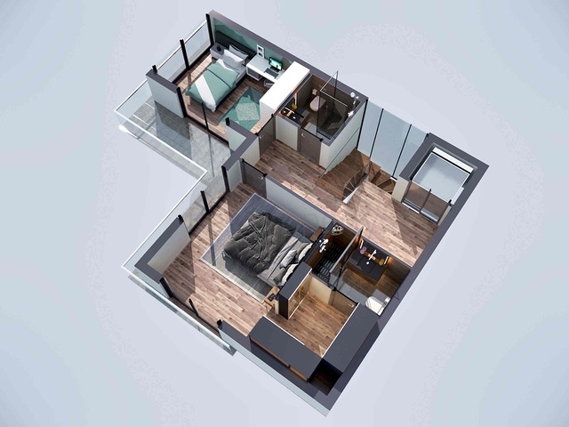 Villas in the complex , 4+1 layout in the area of Doshemealti - Antalya 