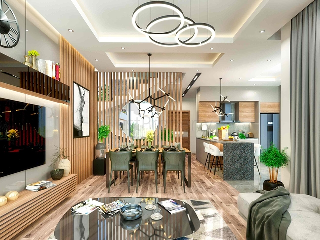 Villas in the complex , 4+1 layout in the area of Doshemealti - Antalya 