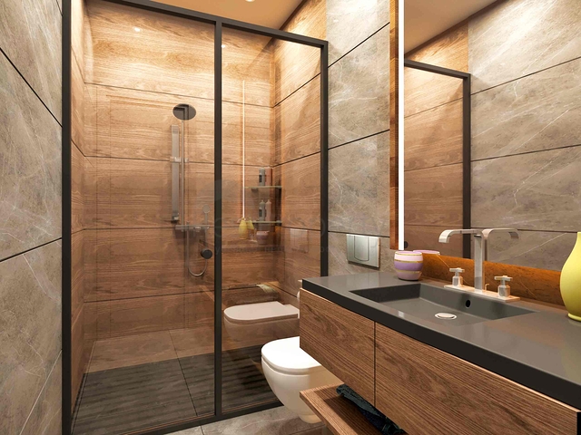 Villas in the complex , 4+1 layout in the area of Doshemealti - Antalya 