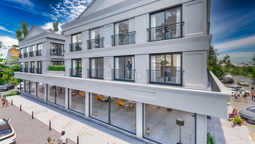 The apartment layout 1+1,2+1,3+1,4+1 in the Fethiye area 