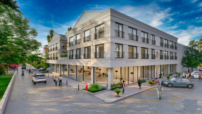 The apartment layout 1+1,2+1,3+1,4+1 in the Fethiye area 