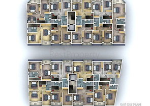 The apartment layout 1+1,2+1,3+1,4+1 in the Fethiye area 