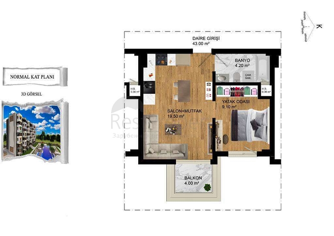 New investment project in Kepez - Antalya area