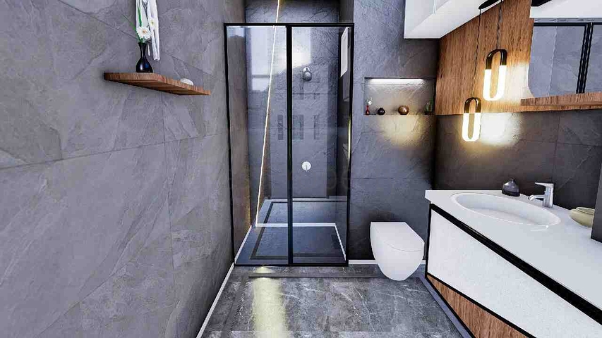 4+2 duplex apartment in Kepez - Antalya area 