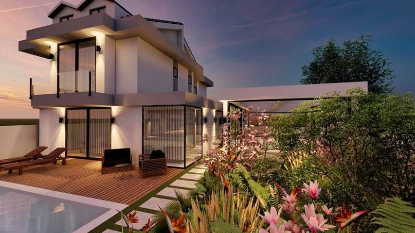 4+1 villa in Fethiye area 