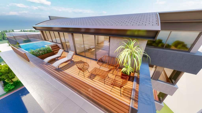 Investment project with sea view in Antalya city center