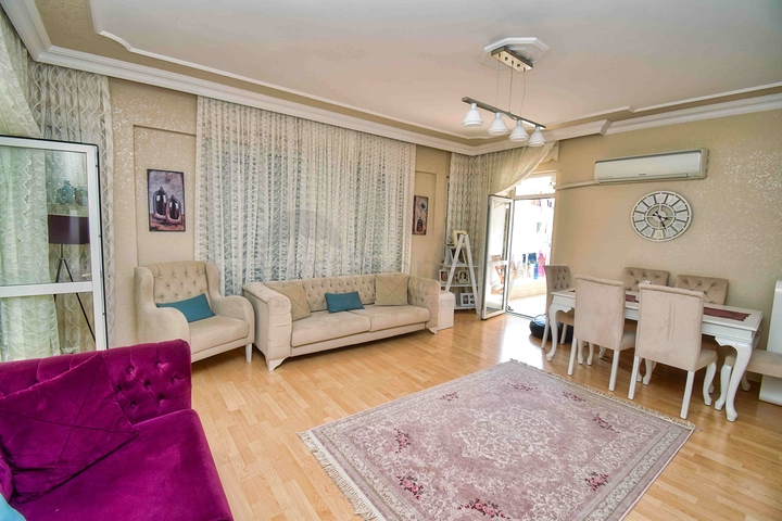 A 3+1 apartment in the Lara Antalya neighborhood 