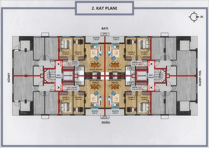 Investment project in Antalya city center 