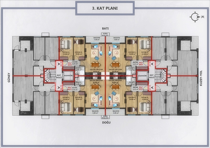 Investment project in Antalya city center 