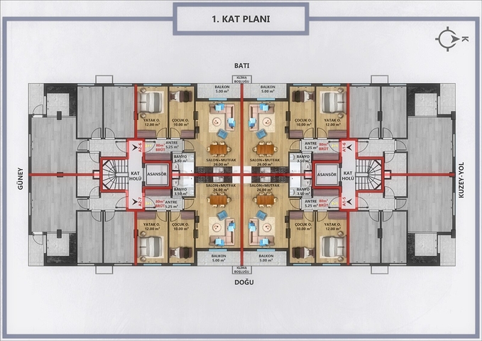 Investment project in Antalya city center 
