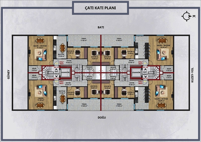 Investment project in Antalya city center 