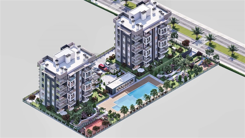 1+1 and 2+1 apartments in Altyntas - Antalya area 