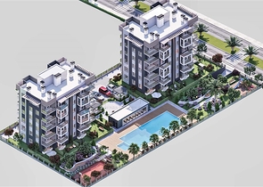 1+1 and 2+1 apartments in Altyntas - Antalya area 