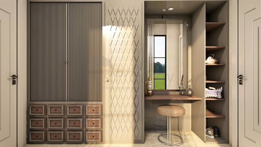 5+3 floor plan apartment in Belek - Antalya area 