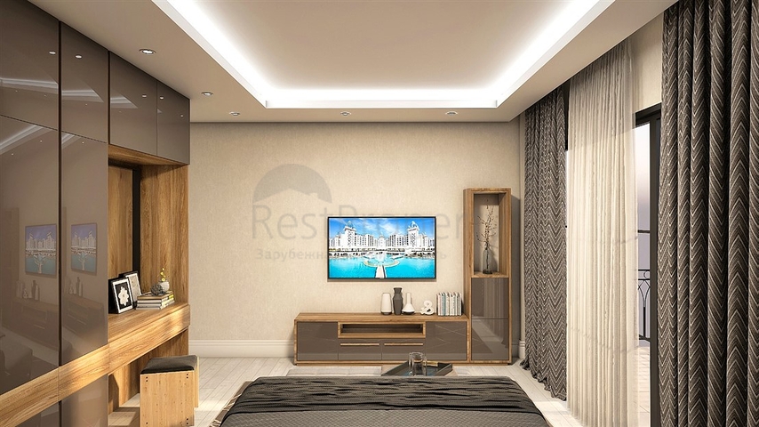 5+3 floor plan apartment in Belek - Antalya area 