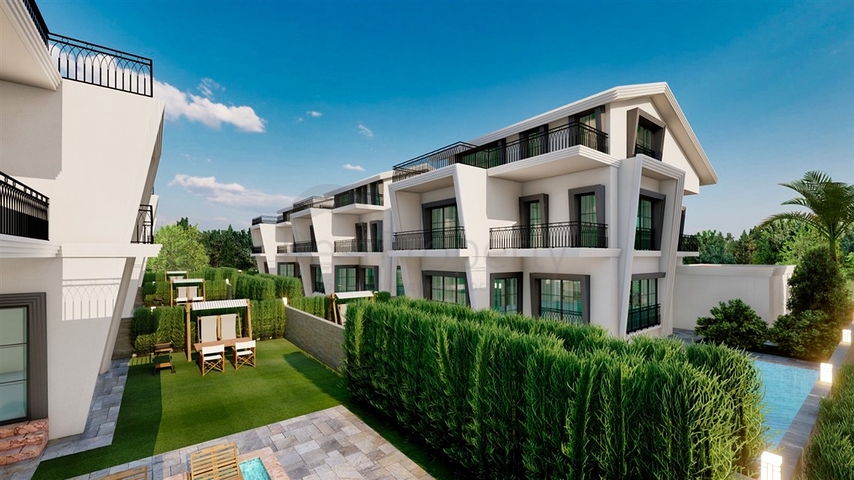 5+3 floor plan apartment in Belek - Antalya area 