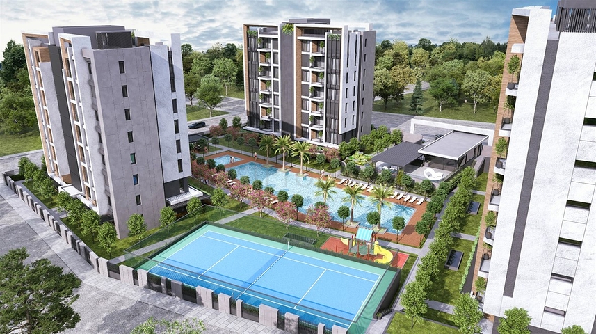 2+1 , 3+1 and 4+1 duplex apartments in the area of Lara Antalya 