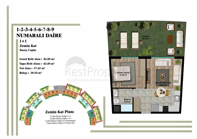 Investment project in the Altyntas - Antalya area 